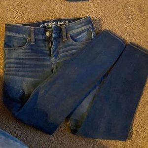 Cute dark wash skinny jeans